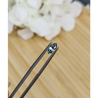 0.55 Ct. Greenish Blue Sapphire from Madagascar Life Style