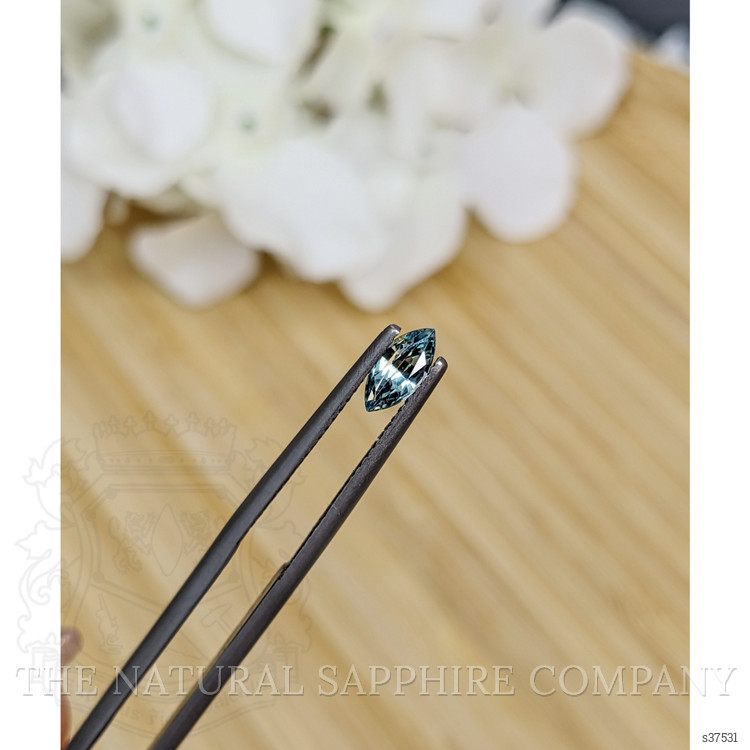 0.55 Ct. Greenish Blue Sapphire from Madagascar