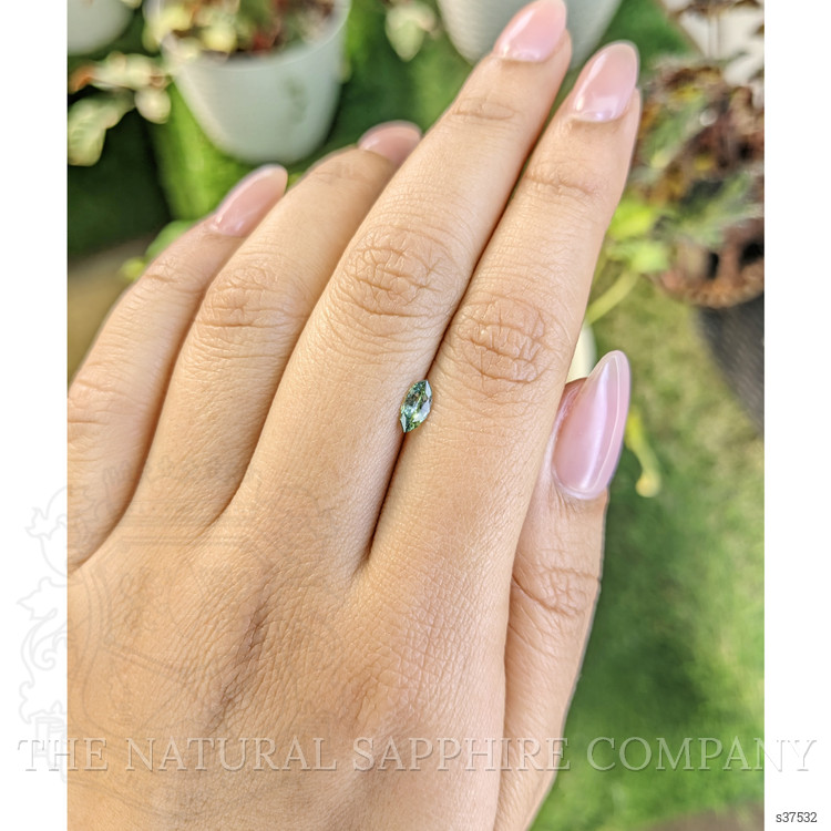 0.41 Ct. Bluish Green Sapphire from Madagascar