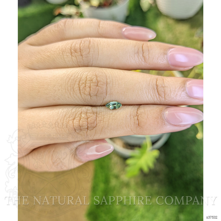 0.41 Ct. Bluish Green Sapphire from Madagascar