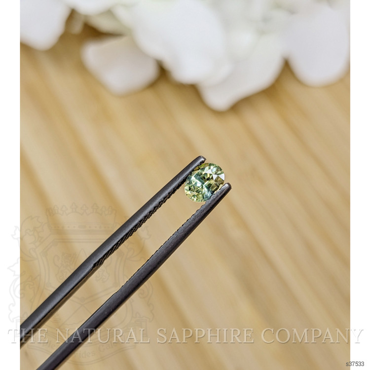 0.54 Ct. Greenish Yellow Sapphire from Madagascar