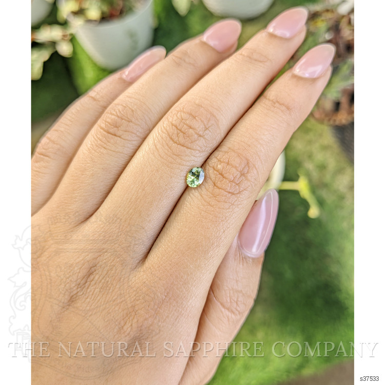 0.54 Ct. Greenish Yellow Sapphire from Madagascar