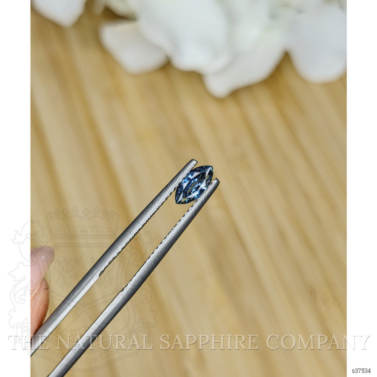 0.59 Ct. Greenish Blue Sapphire from Madagascar