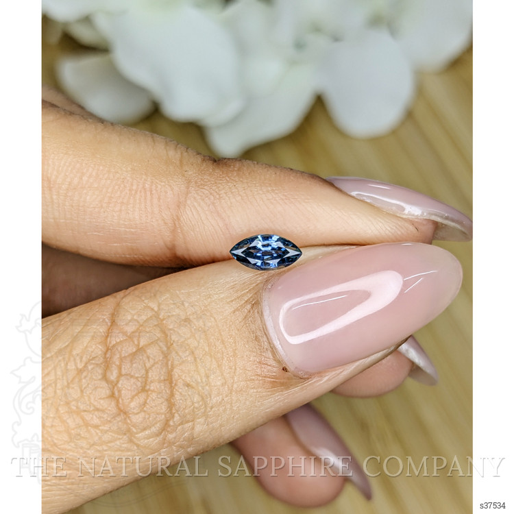 0.59 Ct. Greenish Blue Sapphire from Madagascar