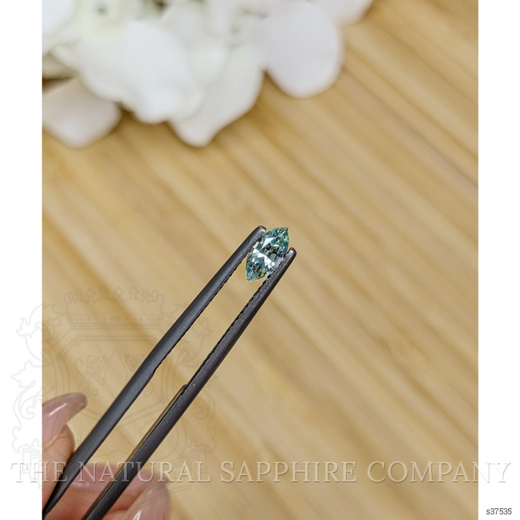 0.46 Ct. Bluish Green Sapphire from Madagascar