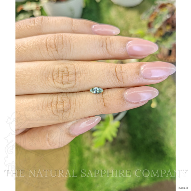 0.46 Ct. Bluish Green Sapphire from Madagascar