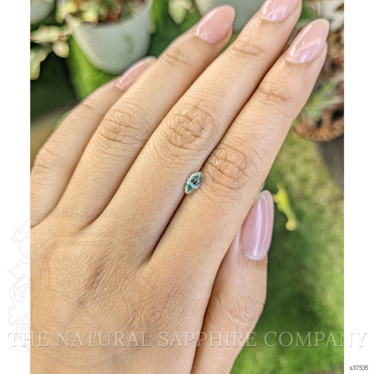 0.46 Ct. Bluish Green Sapphire from Madagascar