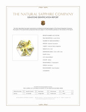 0.45 Ct. Yellow Sapphire from Montana Scan Report