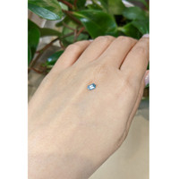 0.42 Ct. Greenish Blue Sapphire from Montana Life Style