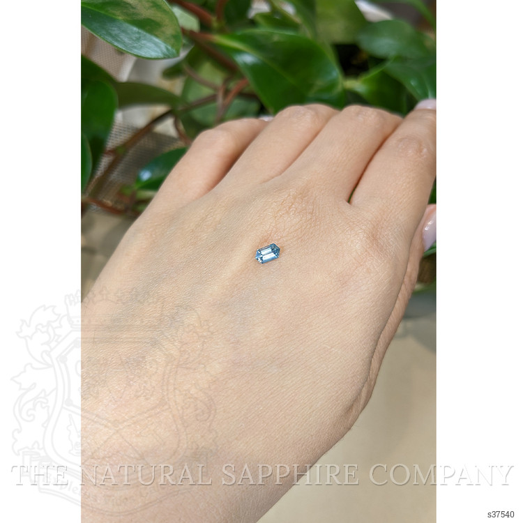 0.42 Ct. Greenish Blue Sapphire from Montana