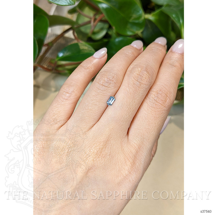 0.42 Ct. Greenish Blue Sapphire from Montana