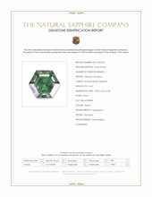 0.42 Ct. Green Sapphire from Montana Scan Report
