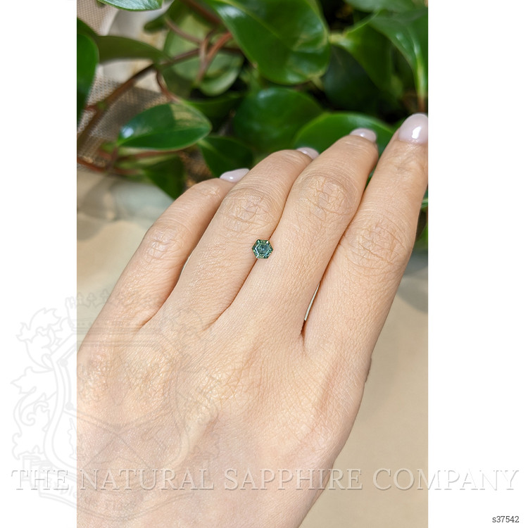 0.42 Ct. Green Sapphire from Montana