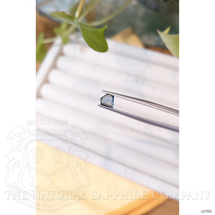 0.79 Ct. Bluish Green Sapphire from Montana