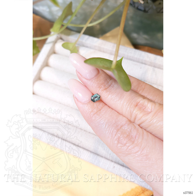 0.52 Ct. Green Sapphire from Montana