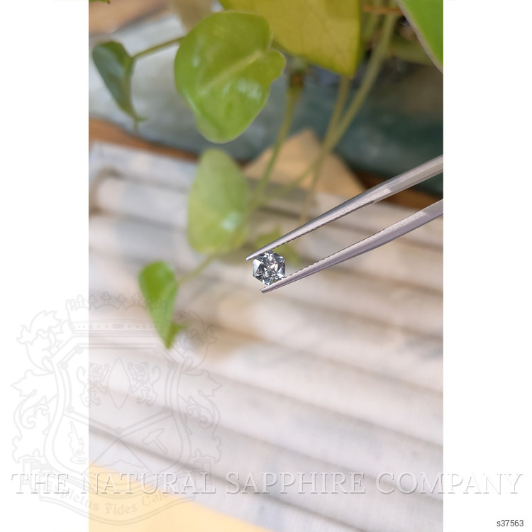 0.54 Ct. White Sapphire from Montana