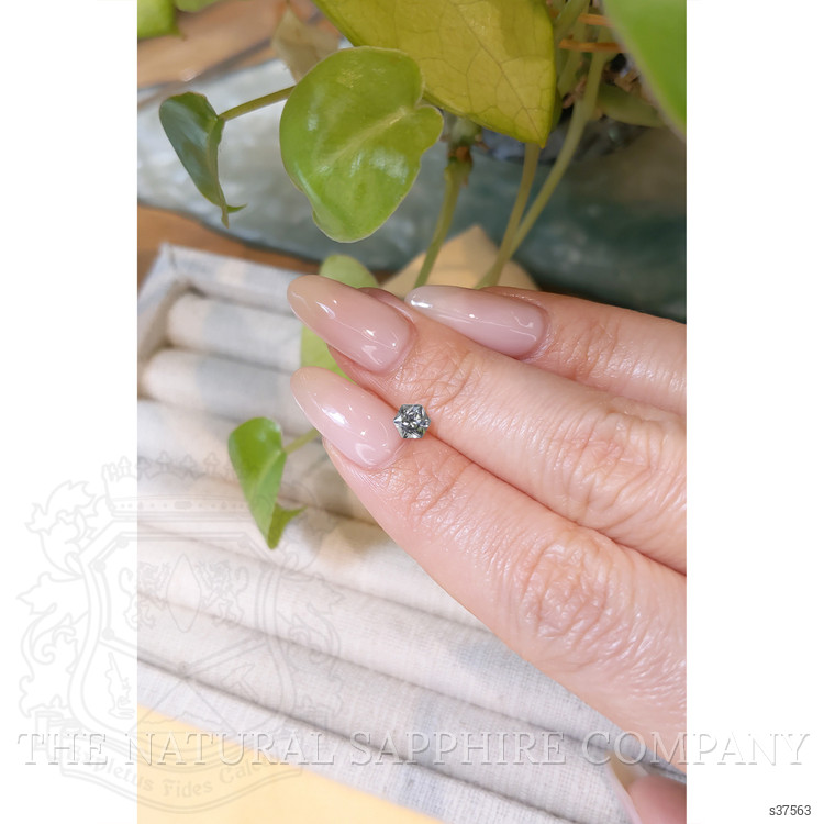 0.54 Ct. White Sapphire from Montana