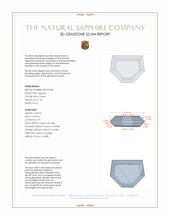 1.05 Ct. Bluish Green Sapphire from Montana 3 D Scan Report