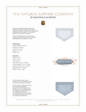 1.08 Ct. Bluish Green Sapphire from Montana 3 D Scan Report