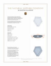 1.11 Ct. Bluish Green Sapphire from Montana 3 D Scan Report