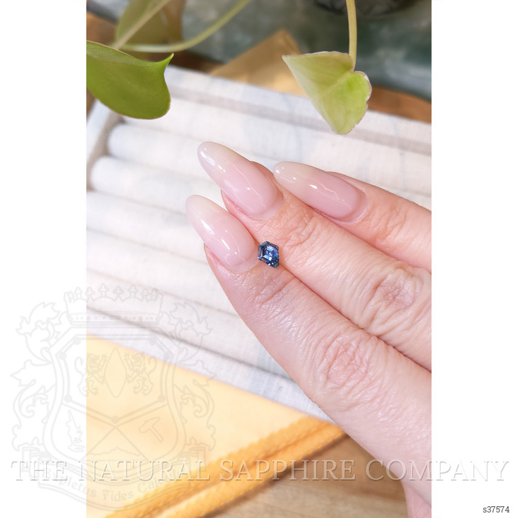 0.60 Ct. Blue Sapphire from Montana