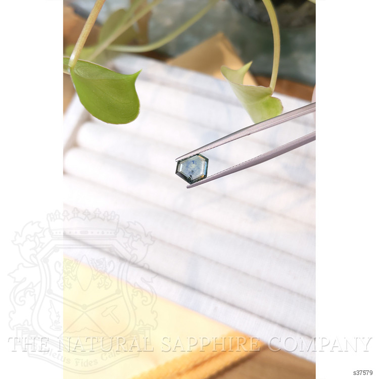 1.74 Ct. Bluish Green Sapphire from Montana