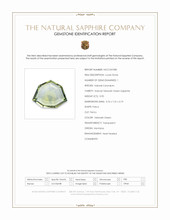 0.90 Ct. Yellowish Green Sapphire from Montana Scan Report