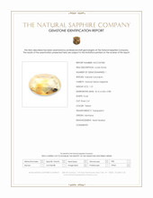 1.21 Ct. Yellow Sapphire from Montana Scan Report