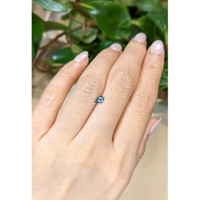 0.36 Ct. Bluish Green Sapphire from Montana Life Style