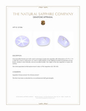 4.83 Ct. Purple Star Sapphire from Ceylon (Sri Lanka) Appraisal