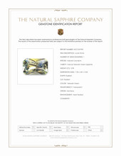0.98 Ct. Yellowish Green Sapphire from Montana Scan Report