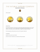 1.08 Ct. Yellow Sapphire from Montana Appraisal