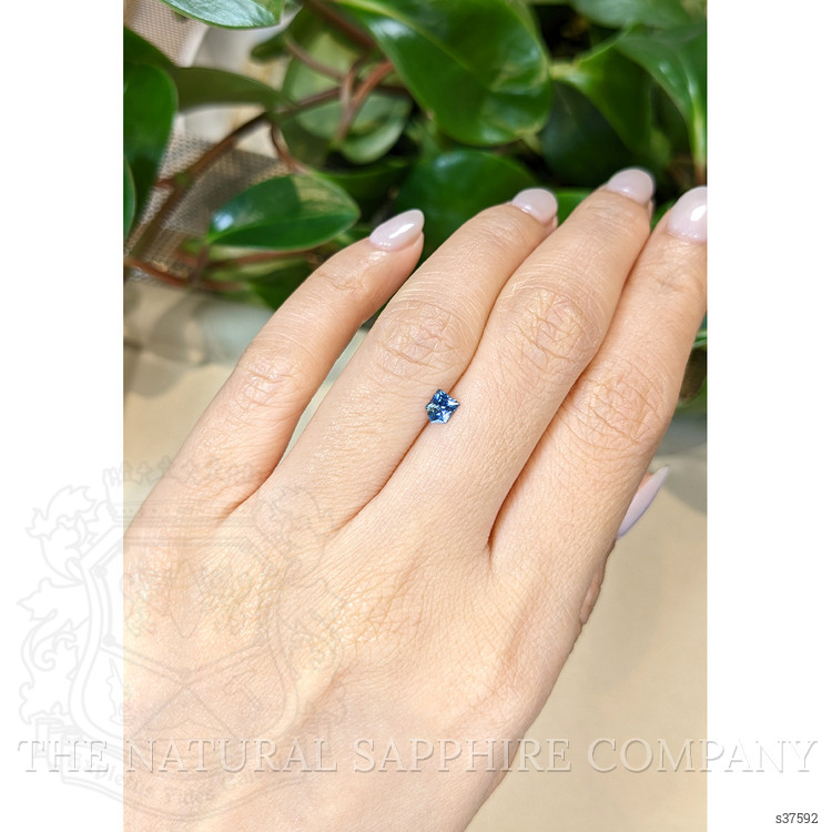 0.38 Ct. Greenish Blue Sapphire from Montana