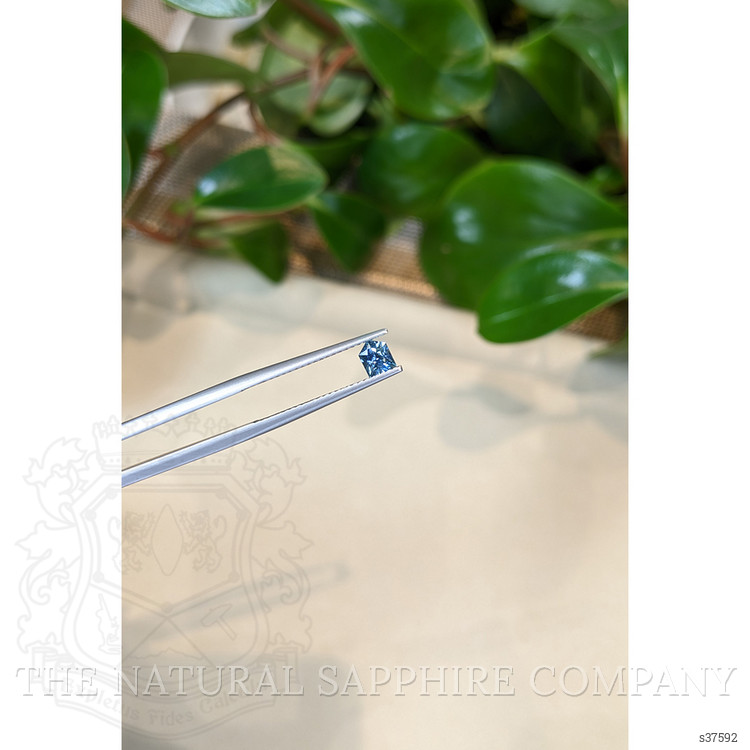 0.38 Ct. Greenish Blue Sapphire from Montana