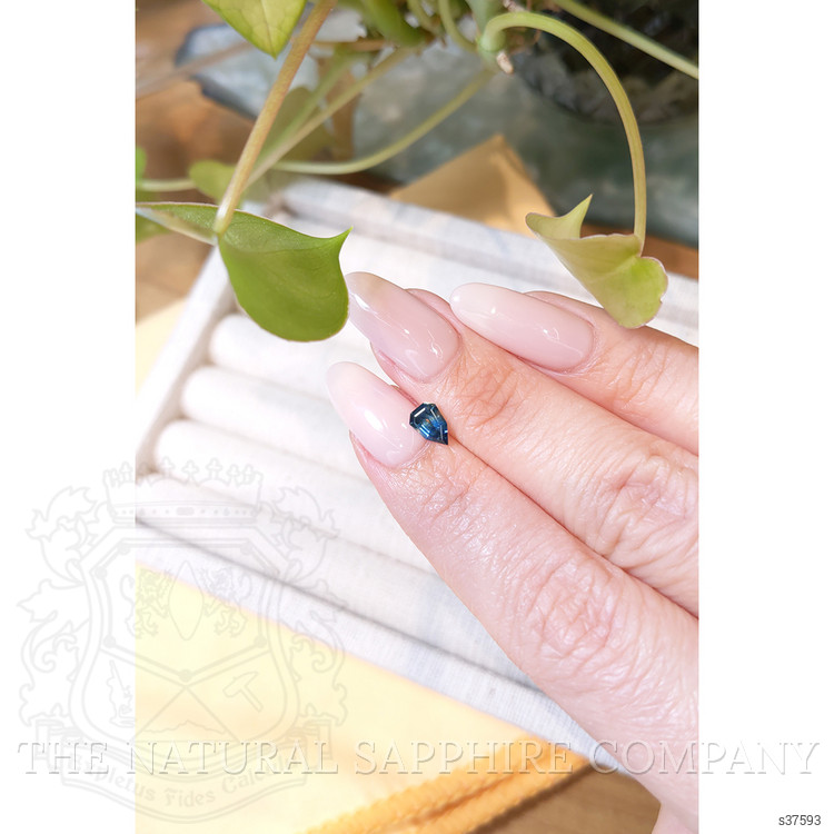 0.66 Ct. Bluish Green Sapphire from Montana