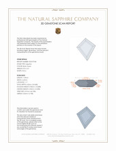 0.67 Ct. Bluish Green Sapphire from Montana 3 D Scan Report