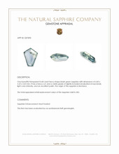 0.68 Ct. Bluish Green Sapphire from Montana Appraisal