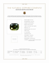 0.74 Ct. Bluish Green Sapphire from Ceylon (Sri Lanka) Scan Report