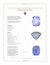 0.74 Ct. Sapphire from Ceylon (Sri Lanka) 3 D Scan Report