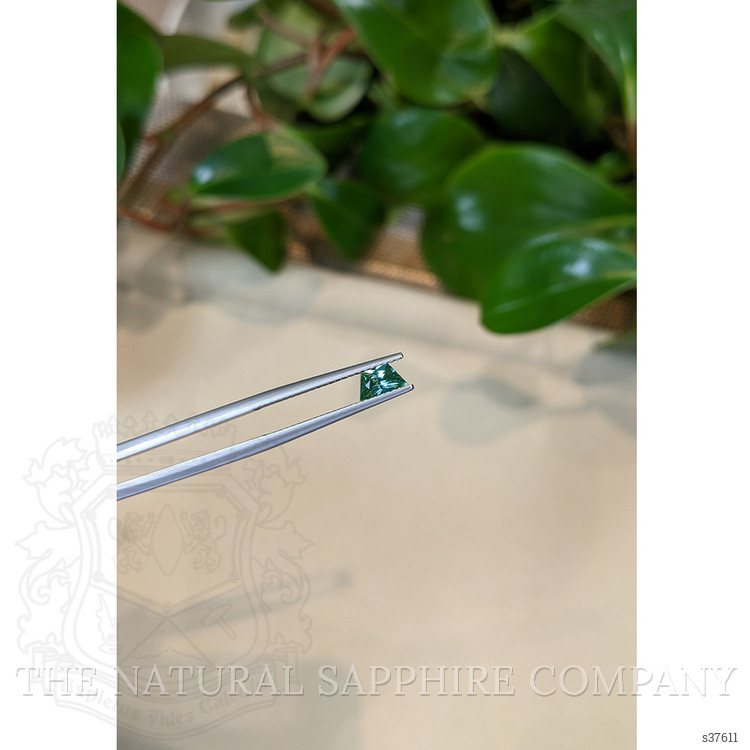 0.43 Ct. Bluish Green Sapphire from Montana
