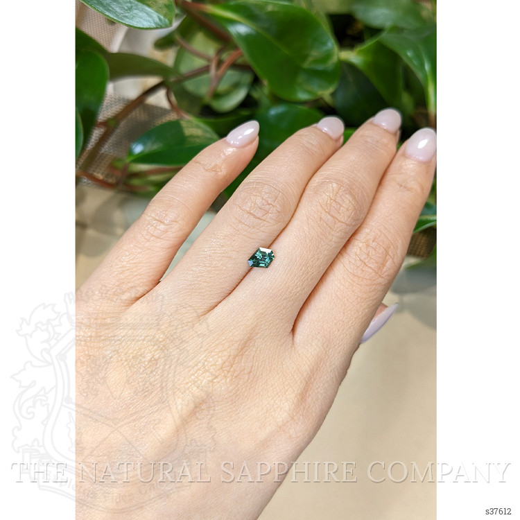 0.68 Ct. Bluish Green Sapphire from Montana