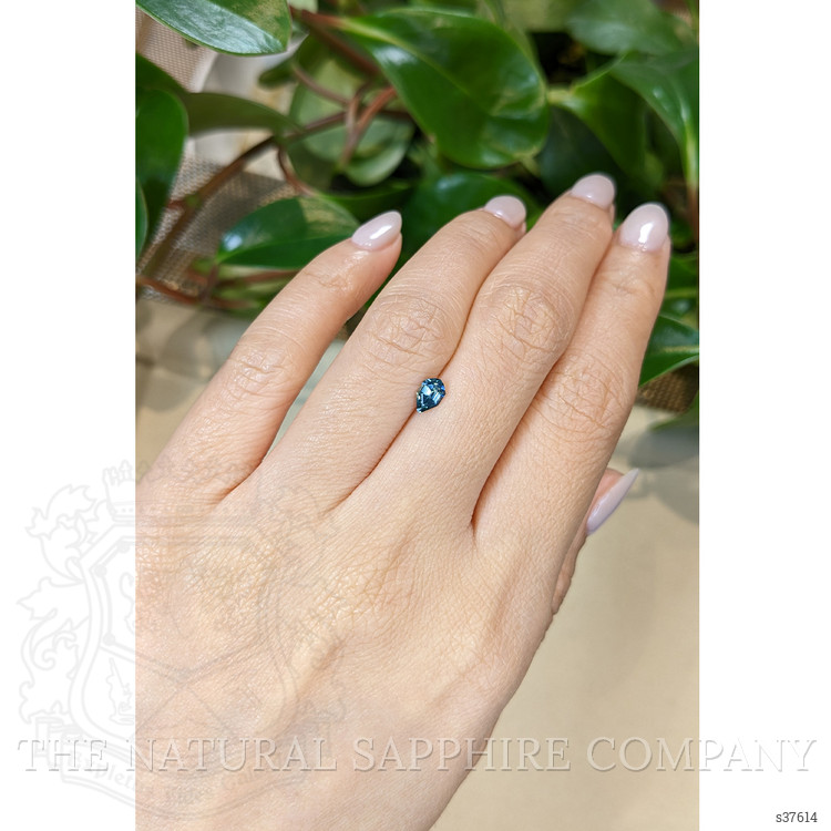 0.47 Ct. Bluish Green Sapphire from Montana