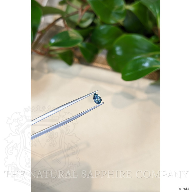 0.47 Ct. Bluish Green Sapphire from Montana