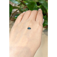 0.51 Ct. Bluish Green Sapphire from Montana Life Style