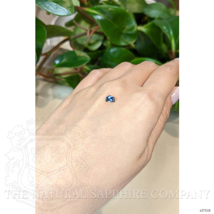 0.52 Ct. Greenish Blue Sapphire from Montana