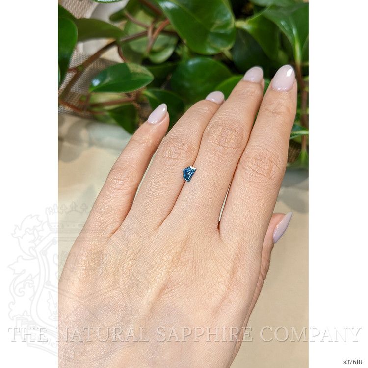 0.52 Ct. Greenish Blue Sapphire from Montana