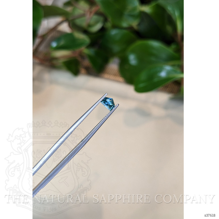 0.52 Ct. Greenish Blue Sapphire from Montana