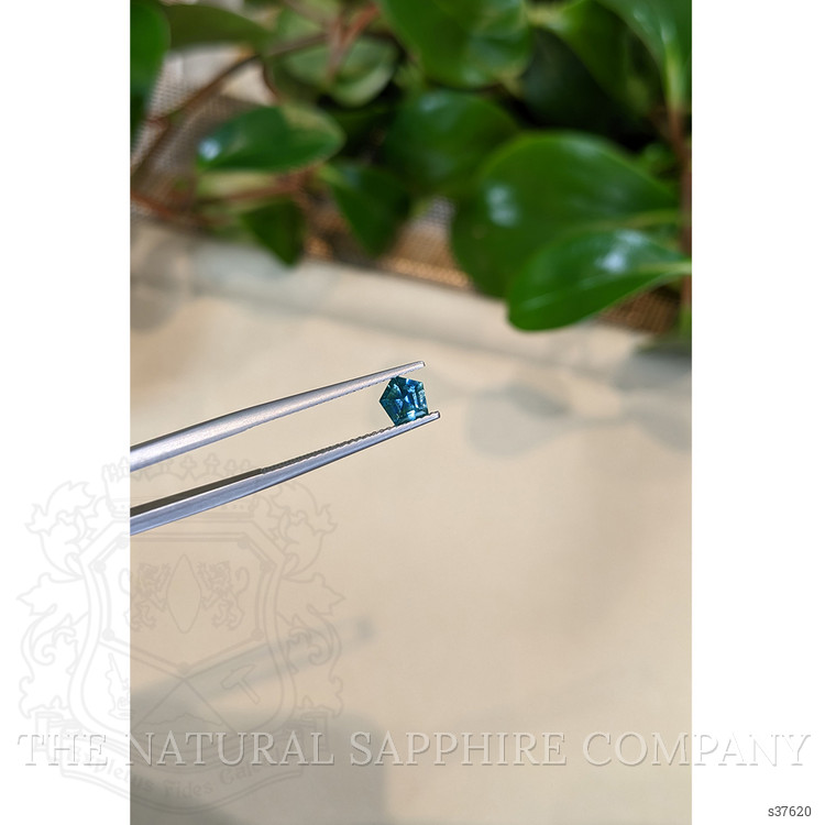 0.55 Ct. Bluish Green Sapphire from Montana