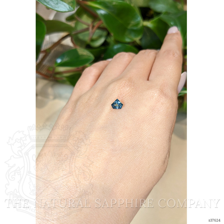 0.66 Ct. Bluish Green Sapphire from Montana