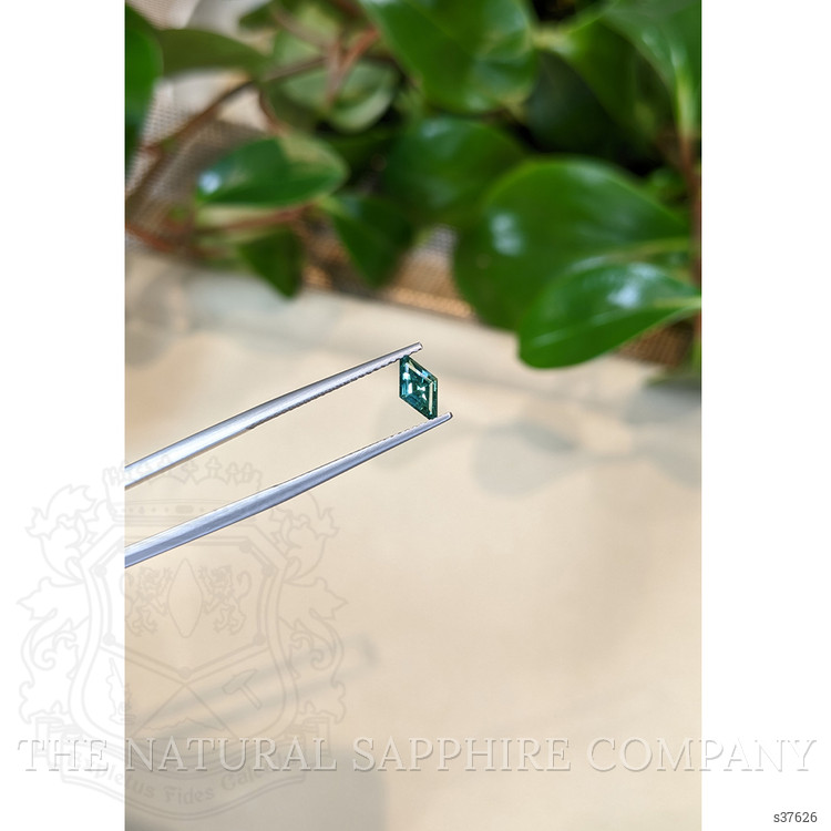 0.59 Ct. Bluish Green Sapphire from Montana